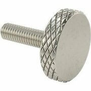 BSC PREFERRED Knurled-Head Thumb Screw Stainless Steel Low-Profile 10-32 Thread Size 3/4 Long 3/4 Diameter Head 91746A372